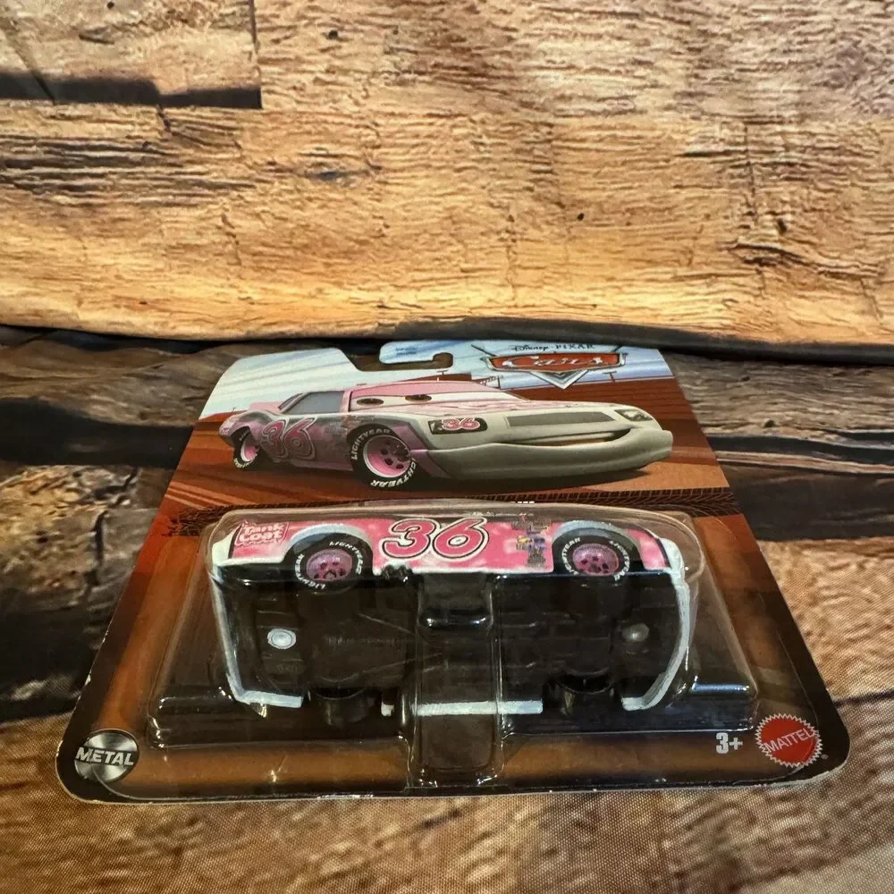 Disney Pixar Cars Eugene Carbureski #36 Pink Race Car Diecast Mattel HHY98 New